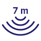Zasięg odkurzacza 7 m